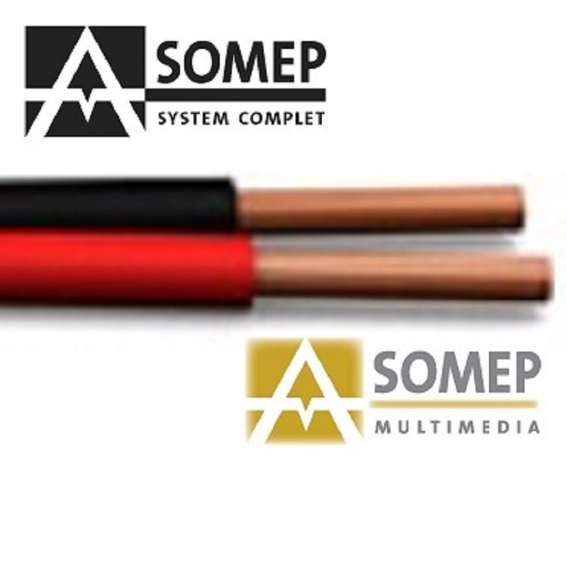 Cable Plano Paralelo Bicolor Rojo/Negro 2x0,50mm2 Audio
